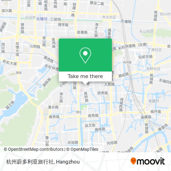 杭州蔚多利亚旅行社 map