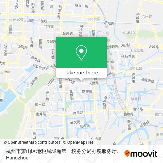 杭州市萧山区地税局城厢第一税务分局办税服务厅 map