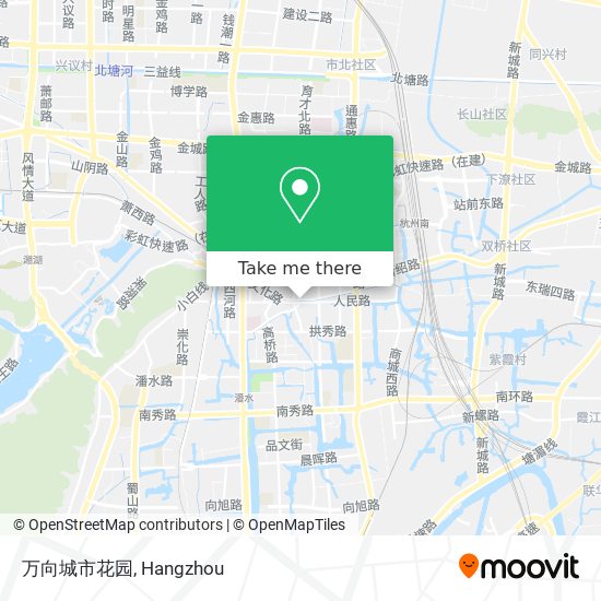 万向城市花园 map