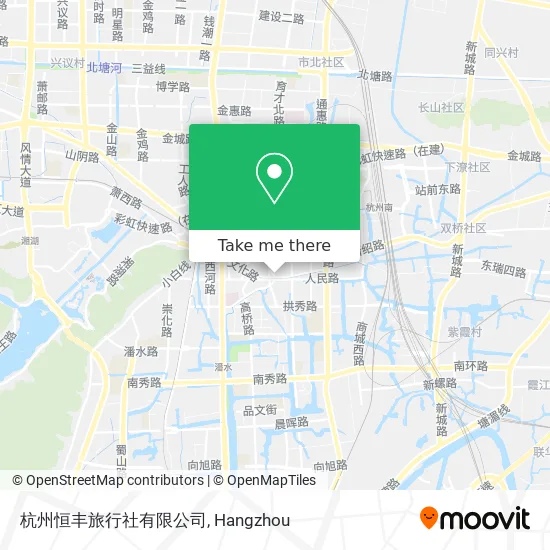 杭州恒丰旅行社有限公司 map
