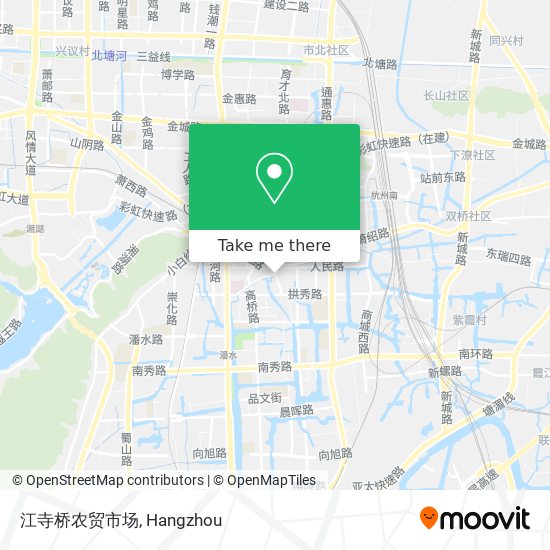 江寺桥农贸市场 map