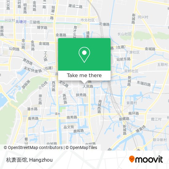 杭萧面馆 map