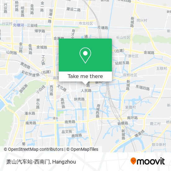 萧山汽车站-西南门 map