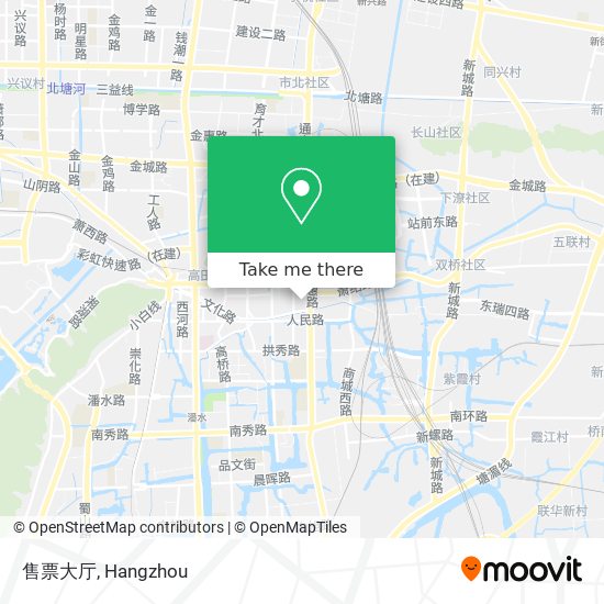 售票大厅 map