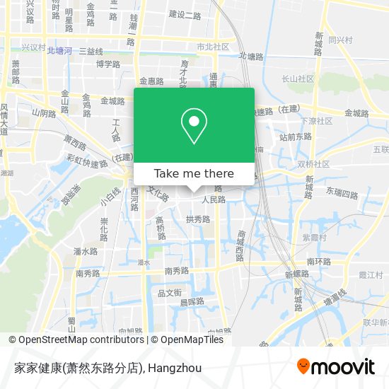家家健康(萧然东路分店) map