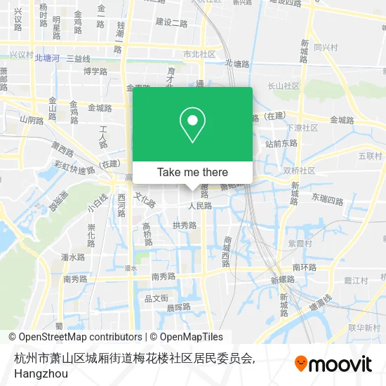 杭州市萧山区城厢街道梅花楼社区居民委员会 map