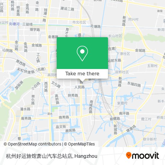 杭州好运旅馆萧山汽车总站店 map