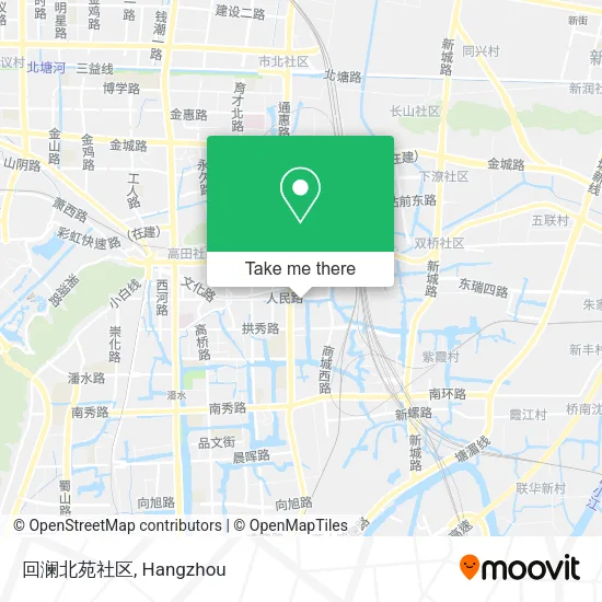 回澜北苑社区 map