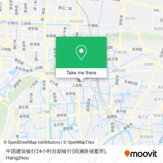 中国建设银行24小时自助银行(回澜路储蓄所) map