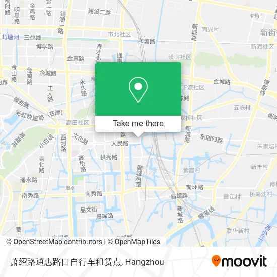 萧绍路通惠路口自行车租赁点 map