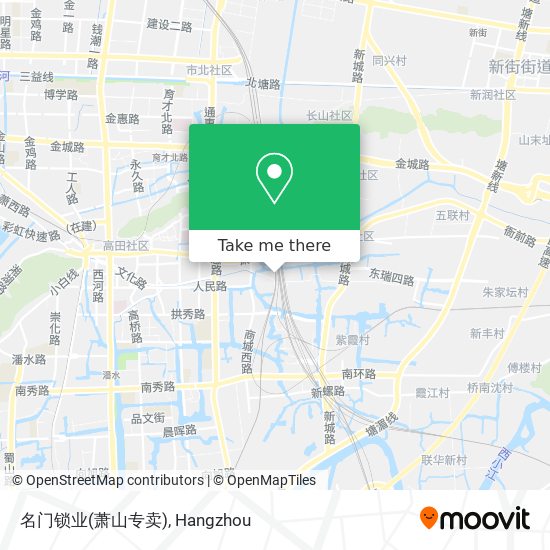名门锁业(萧山专卖) map