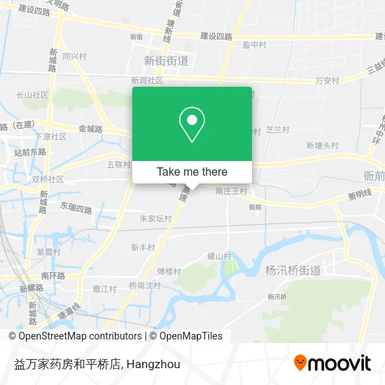 益万家药房和平桥店 map