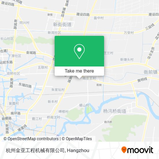 杭州金亚工程机械有限公司 map