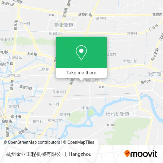 杭州金亚工程机械有限公司 map