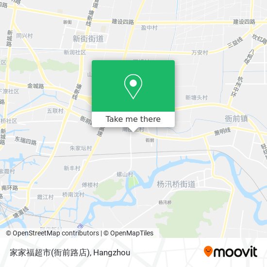 家家福超市(衙前路店) map