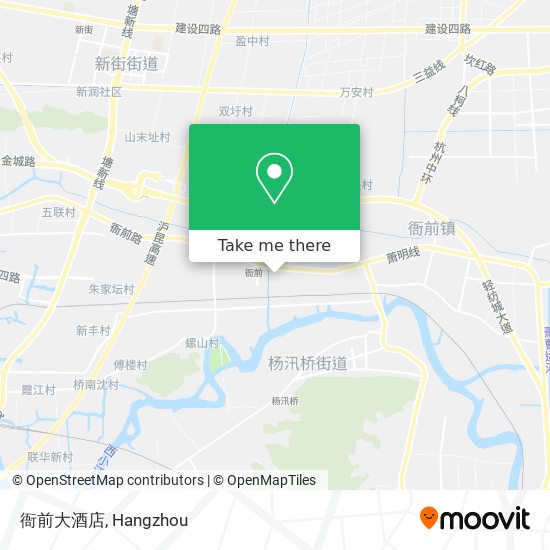 衙前大酒店 map
