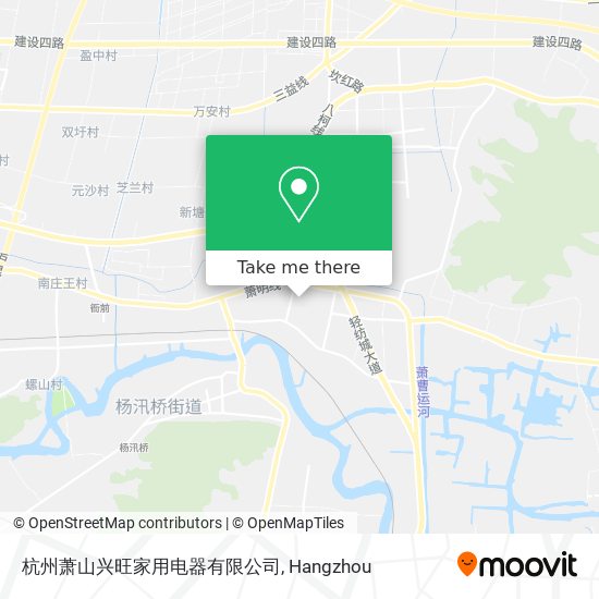 杭州萧山兴旺家用电器有限公司 map