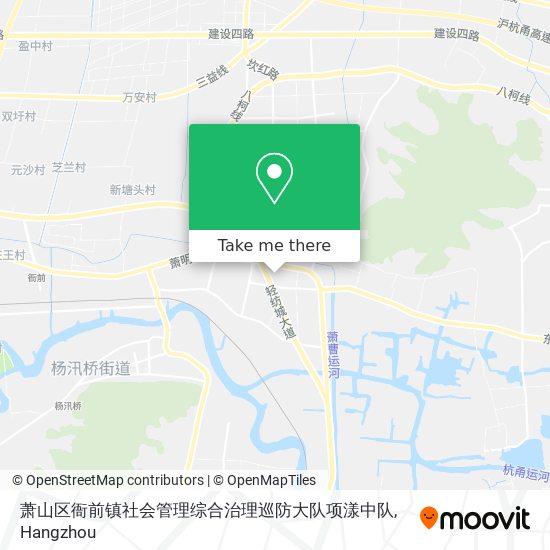 萧山区衙前镇社会管理综合治理巡防大队项漾中队 map