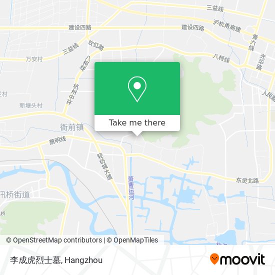 李成虎烈士墓 map