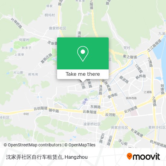 沈家弄社区自行车租赁点 map