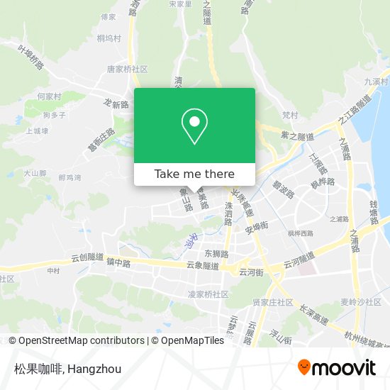 松果咖啡 map