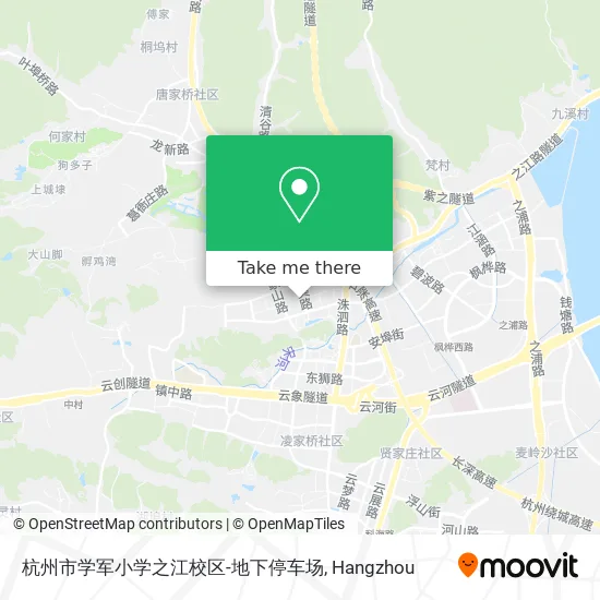 杭州市学军小学之江校区-地下停车场 map