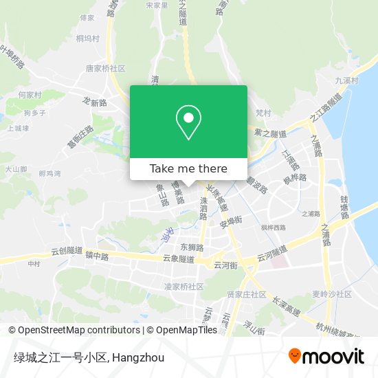 绿城之江一号小区 map