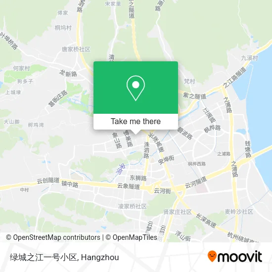 绿城之江一号小区 map