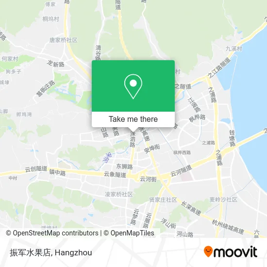 振军水果店 map