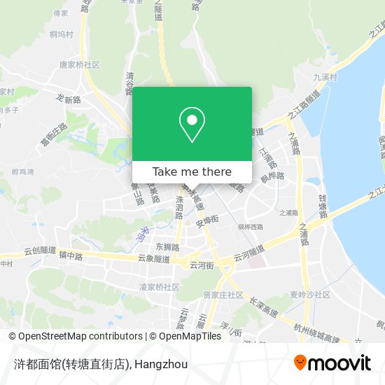 浒都面馆(转塘直街店) map