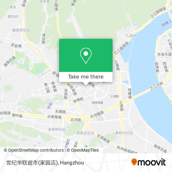 世纪华联超市(家园店) map