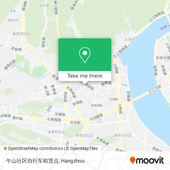 午山社区自行车租赁点 map