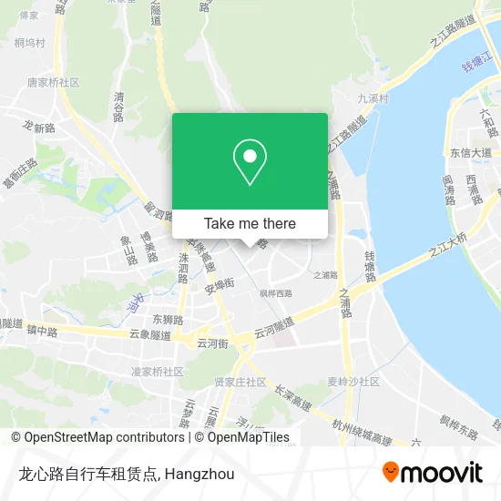 龙心路自行车租赁点 map