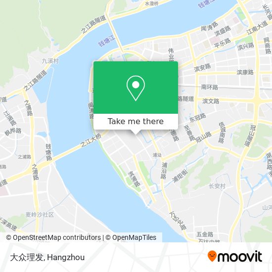 大众理发 map