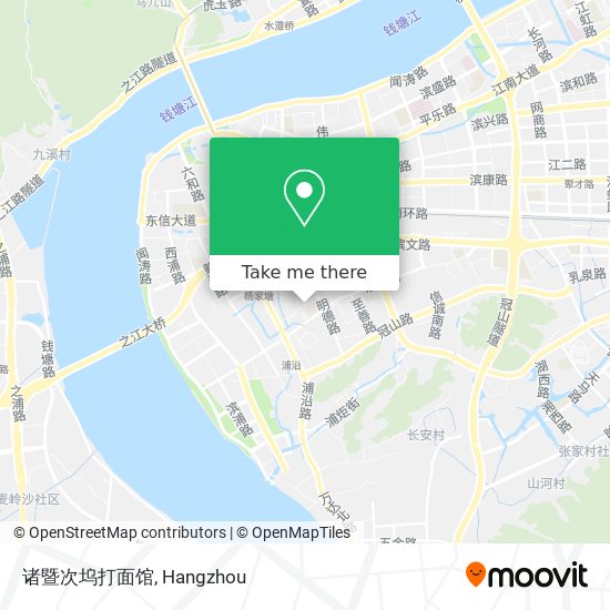 诸暨次坞打面馆 map