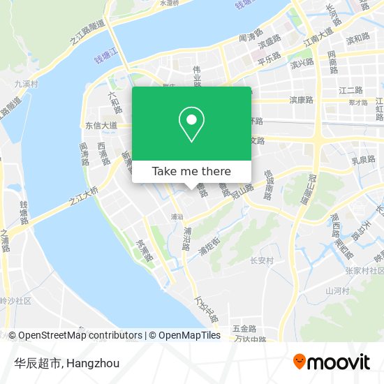 华辰超市 map