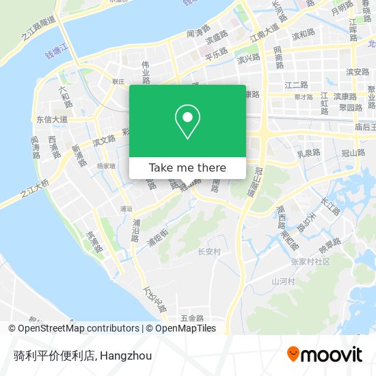 骑利平价便利店 map