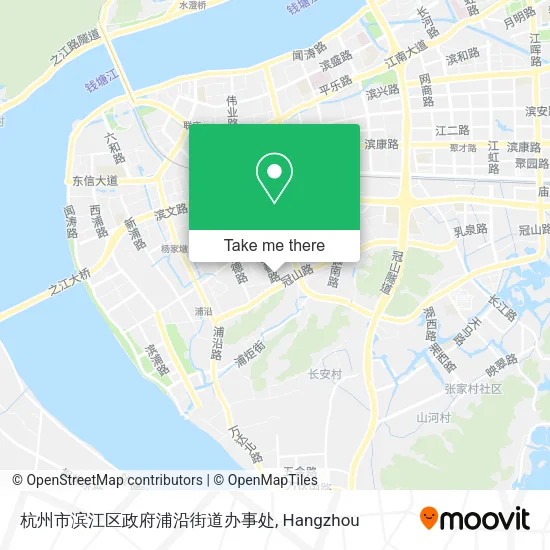 杭州市滨江区政府浦沿街道办事处 map