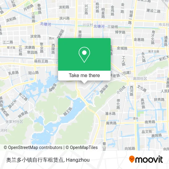 奥兰多小镇自行车租赁点 map