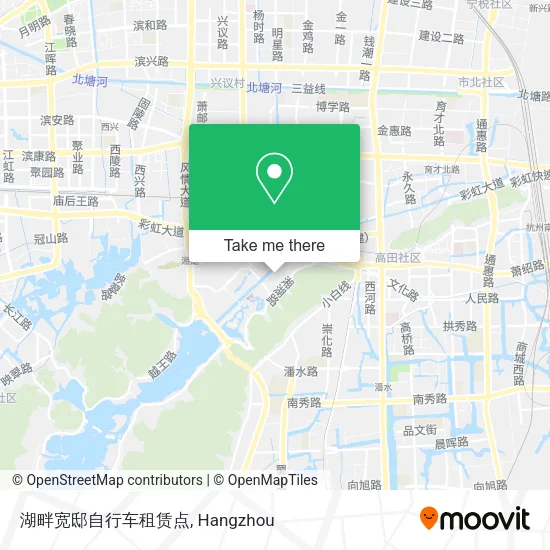 湖畔宽邸自行车租赁点 map