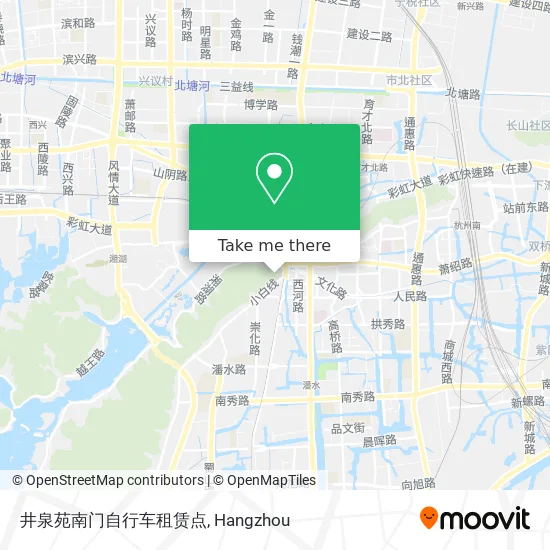 井泉苑南门自行车租赁点 map