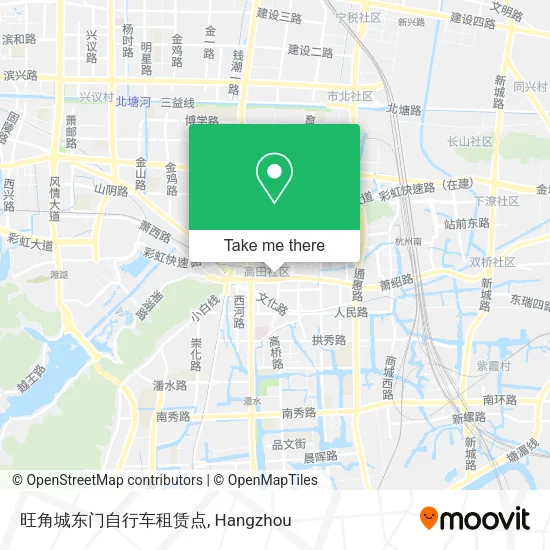 旺角城东门自行车租赁点 map