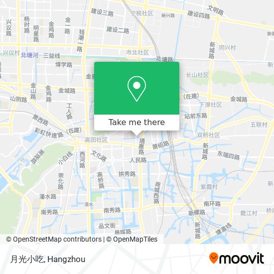 月光小吃 map