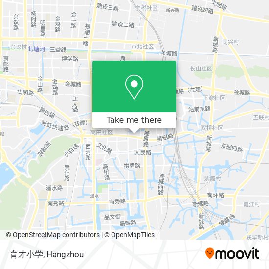 育才小学 map