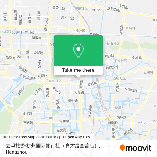 去吗旅游·杭州国际旅行社（育才路直营店） map