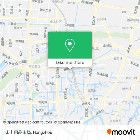 床上用品市场 map