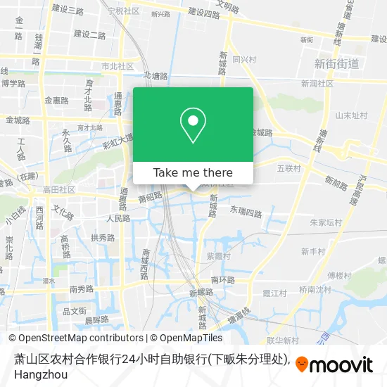 萧山区农村合作银行24小时自助银行(下畈朱分理处) map