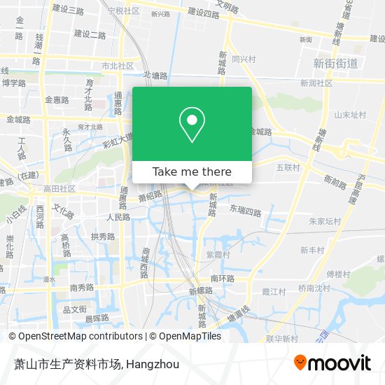 萧山市生产资料市场 map