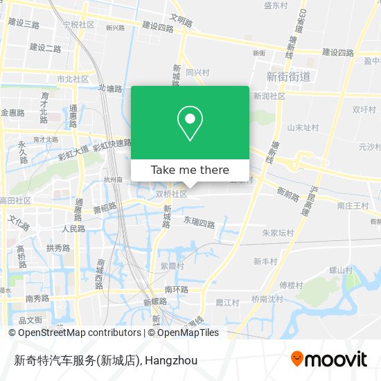 新奇特汽车服务(新城店) map