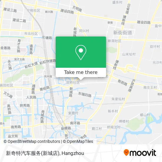 新奇特汽车服务(新城店) map